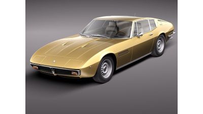 Maserati Ghibli 4900 SS Coupe 1970 3D Model