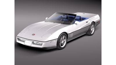 Chevrolet Corvette C4 Convertible 3D Model