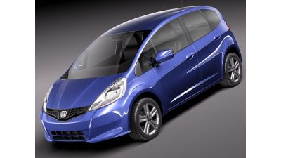 Honda Jazz Fit 2011 3D Model