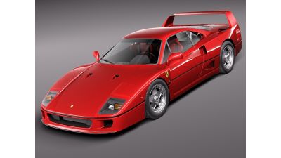 Ferrari F40 1987-1992 3D Model