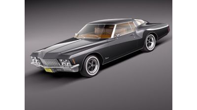 Buick Riviera GS Boattail 1971 3D Model