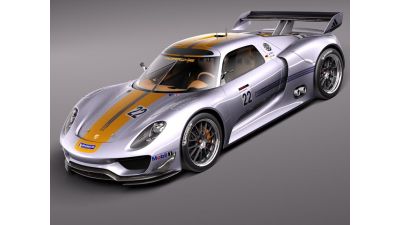 Porsche 918 RSR 2012 3D Model