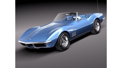 Chevrolet Corvette C3 1969 Convertible 3D Model