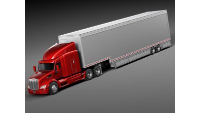 Peterbilt 579 Semi Truck Trailer 2012