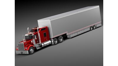 Kenworth W900 Sleeper Cab Trailer 2014