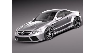 Mercedes SL65 AMG Black 2010 3D Model