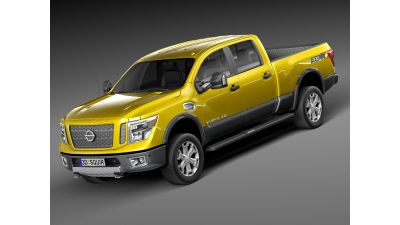 Lowpoly Nissan Titan XD 2016