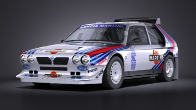 Lancia Delta S4 rally car