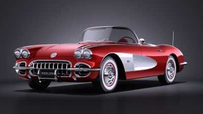 Chevrolet Corvette C1 1958 VRAY