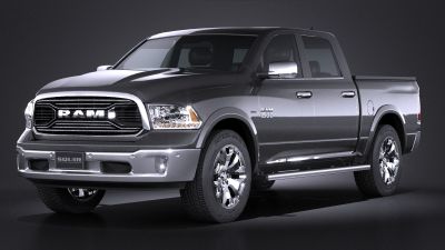 LowPoly Dodge RAM 1500 Laramie Limited 2015