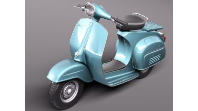 Vespa 150 super 1965 3D Model