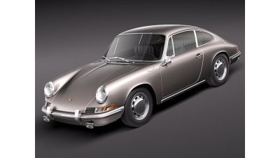 Porsche 901 coupe 1964 3D Model