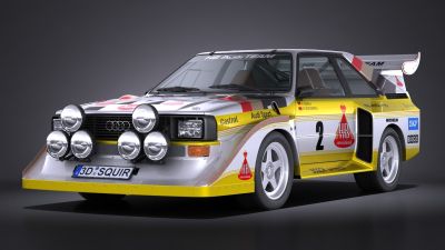 Audi Sport Quattro S1 E2 1985 VRAY