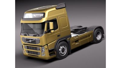 Volvo FM 12 2011 Semi Cab 3D Model