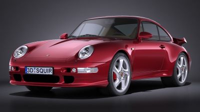 Porsche 911 993 Turbo 1995 VRAY