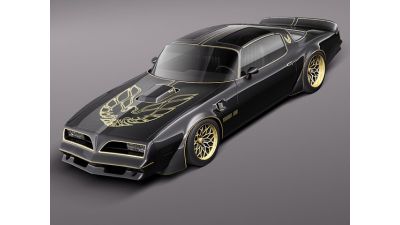 Pontiac Firebird Trans Am Bandit 77 Custom 3D Model