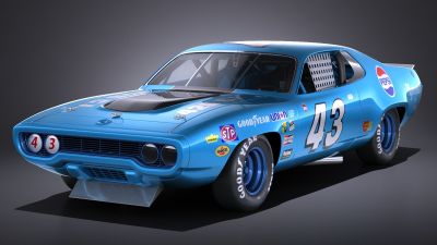 Plymouth Roadrunner NASCAR Richard Petty 1971