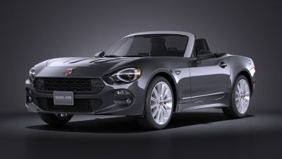 Fiat 124 Spider 2017 VRAY