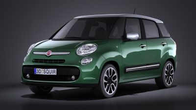 Fiat 500L Living 2014 VRAY