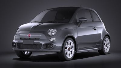 Fiat 500S 2014 VRAY