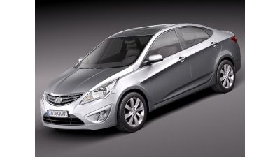 Hyundai Verna 2011 Sedan 3D Model