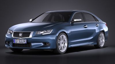 Generic Average Luxury Sedan 2015 VRAY