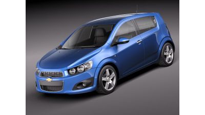 Chevrolet Sonic Aveo 2012 Compact Hatchback 3D Model