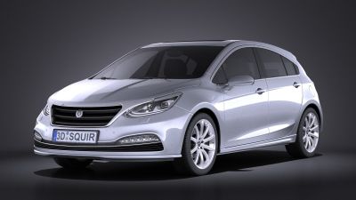 Generic Hatchback v3 2016 VRAY