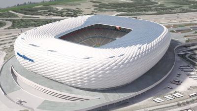 Allianz Arena at Day and Night