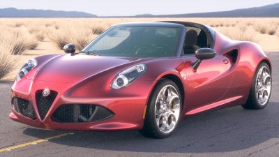 Alfa Romeo 4C Spider 2017 desert studio