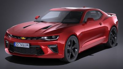 LowPoly Chevrolet Camaro SS 2017