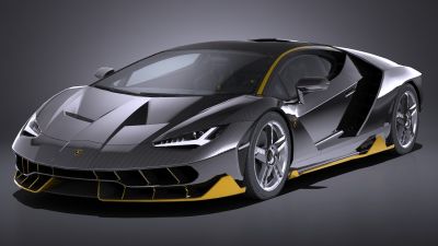 LowPoly Lamborghini Centenario lp 770-4 2017