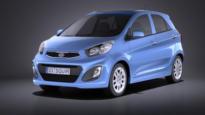 Kia Picanto 2015 5door VRAY