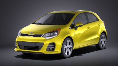 Kia Rio Hatchback 5-door 2017 VRAY