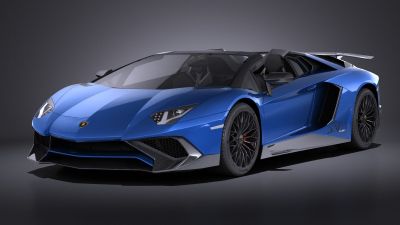 Lamborghini Aventador LP750-4 SV Roadster 2016 VRAY