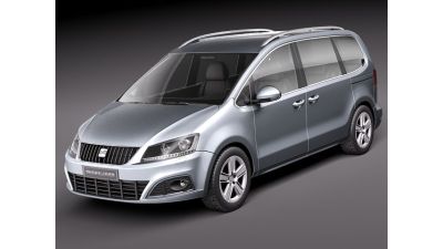 Seat Alhambra 2011 3D Model