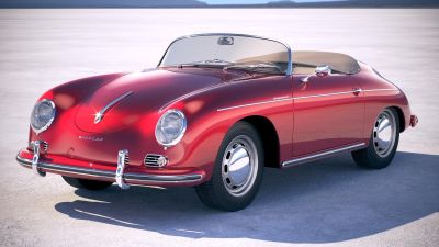 Porsche 356 Speedster 1955 vray