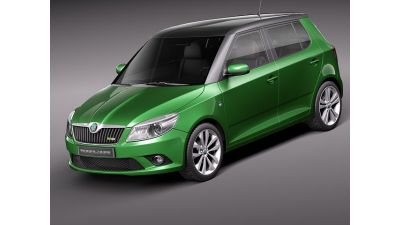 Skoda Fabia RS 2011 3D Model