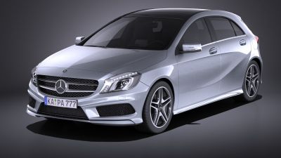 Mercedes A-class 2013 VRAY