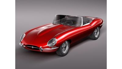 Jaguar e-type 3D Model