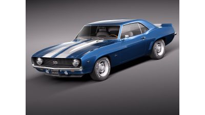 Chevrolet Camaro SS 1969 3D Model