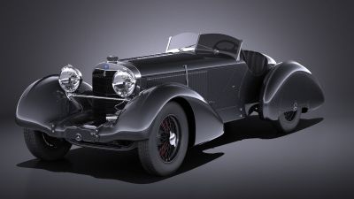 Mercedes-Benz 710 SSK Trossi Roadster 1930 VRAY