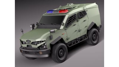 Oshkosh Sand Cat 3D Model