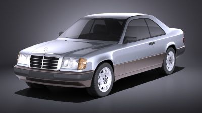 Mercedes-Benz E class W124 Coupe 1990 VRAY