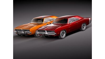 Dodge Charger 1969 RT - General Lee 3D Model