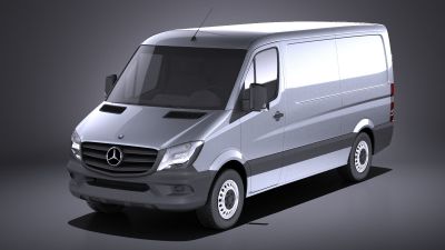 Mercedes Sprinter short low 2017 VRAY