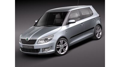 Skoda Fabia 2011 5-door 3D Model