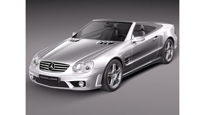 Mercedes-Benz SL 65 AMG 2006 3D Model