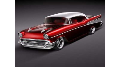 Chevrolet BelAir 1957 custom lowrider 3D Model