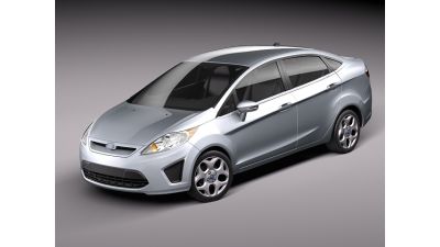 Ford Fiesta 2011 Sedan 3D Model